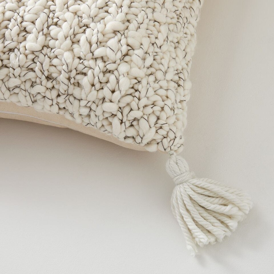 Chunky Marl Knit Cushion Cover West Elm UK